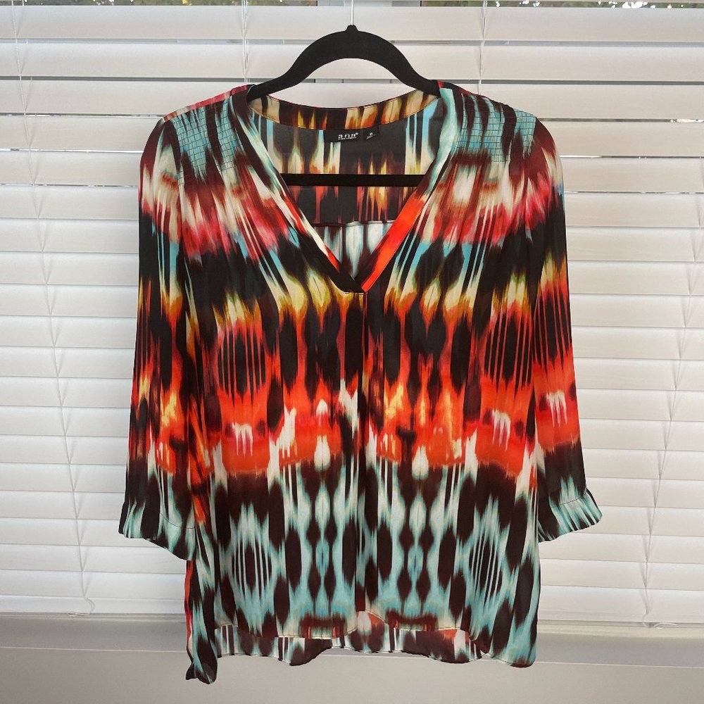 a.n.a Women's Colorful Blouse (Used)